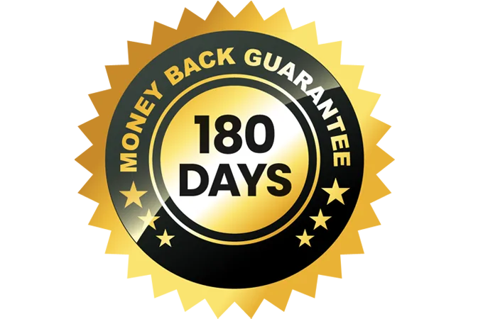 Prosta Peak 180 day money back guarantee seal